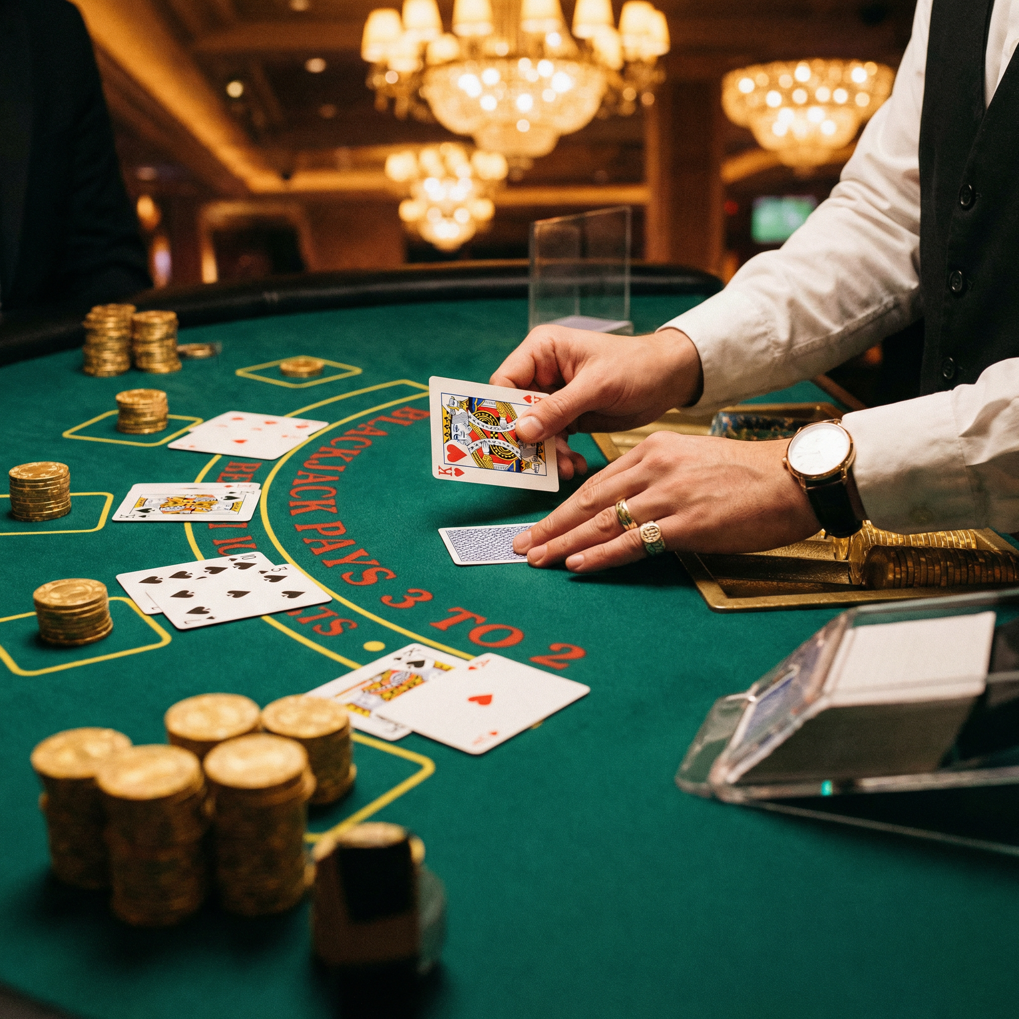 21点游戏进行中